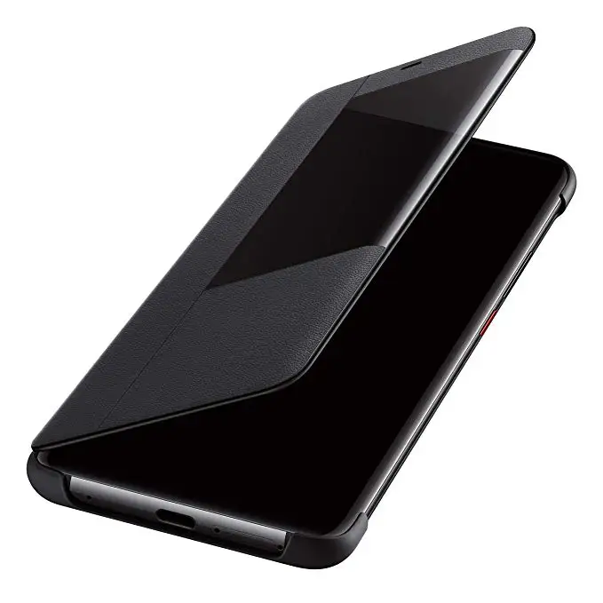 Оригинальный кожаный чехол с откидной крышкой Cenmaso Huawei Mate 20 Pro X умный окошком для