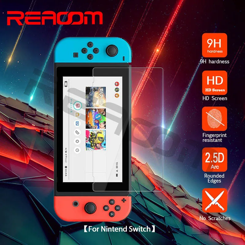 Защитная пленка Reaoom 9H 2.5D для экрана телефона Nintendo Switch из закаленного