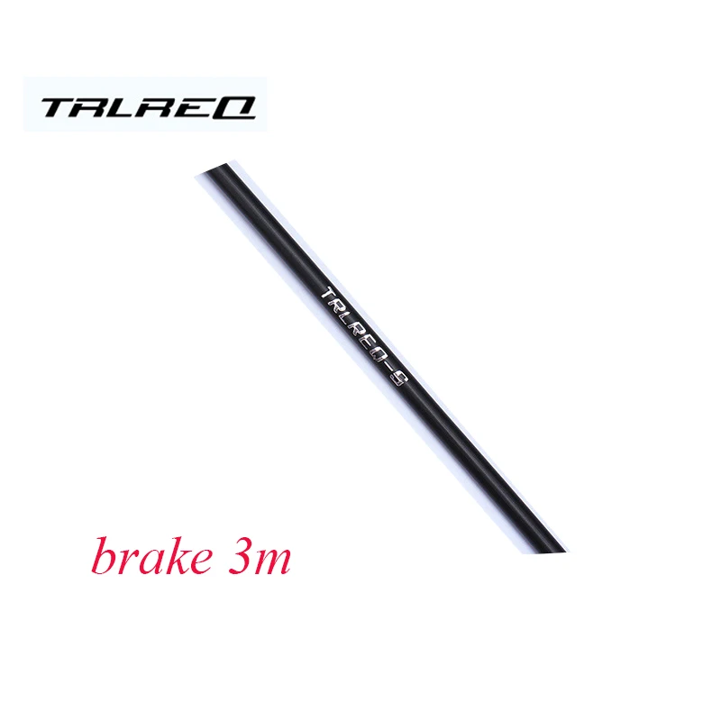 black brake TRLREQ, 3 метра, набор тормозных кабелей для велосипеда, шоссейный велосипед, MTB, тормозной кабель, дисковая линия, тормозная проволока, кабельная линия/комплект переключения передач, 5 цветов - Цвет: black brake