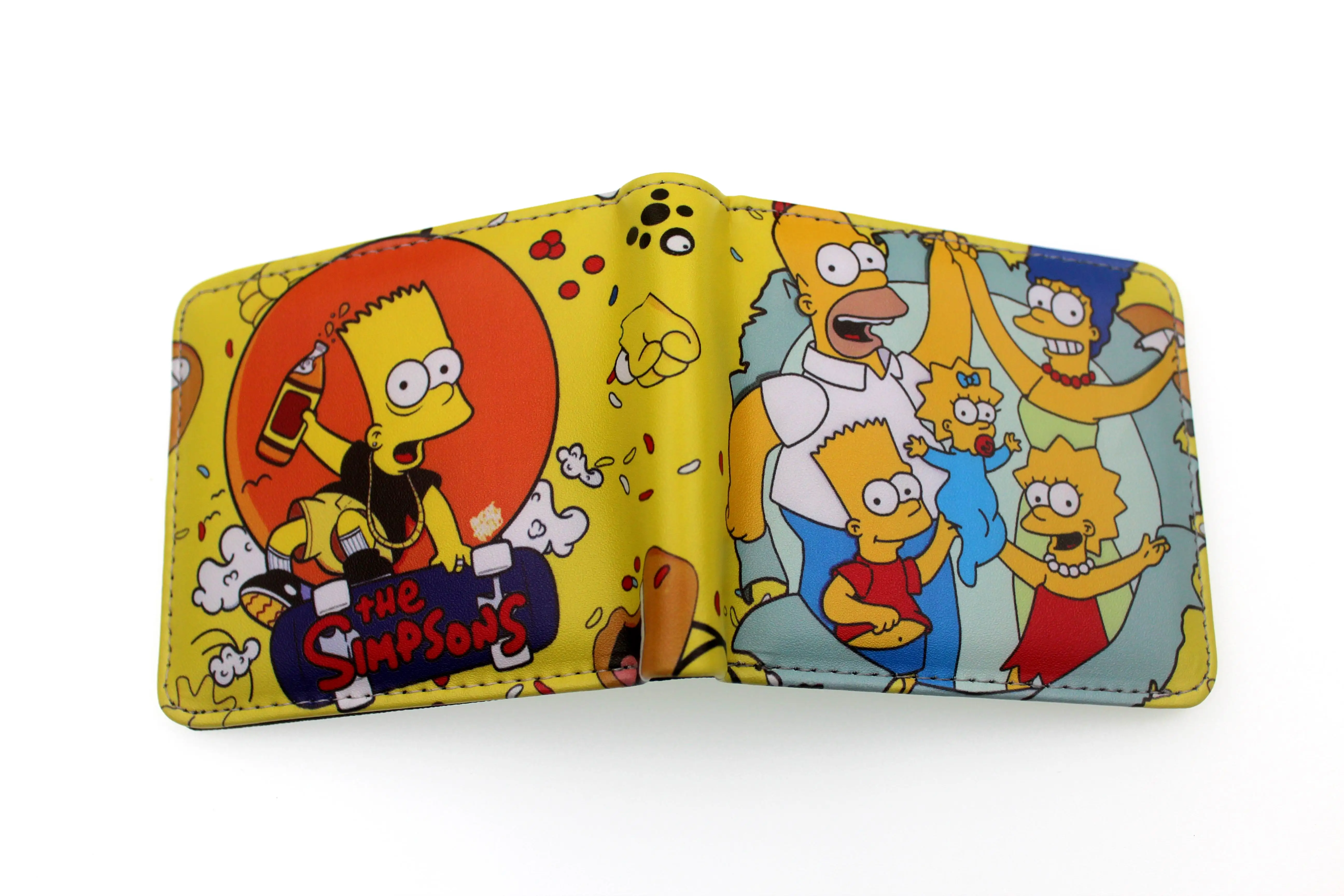 Аниме Homer Bart Marge Pu короткий кошелек Двойные фото держатель для карт слоистая кожа Мальчики Девочки карман на молнии Женщины цвета Портмоне