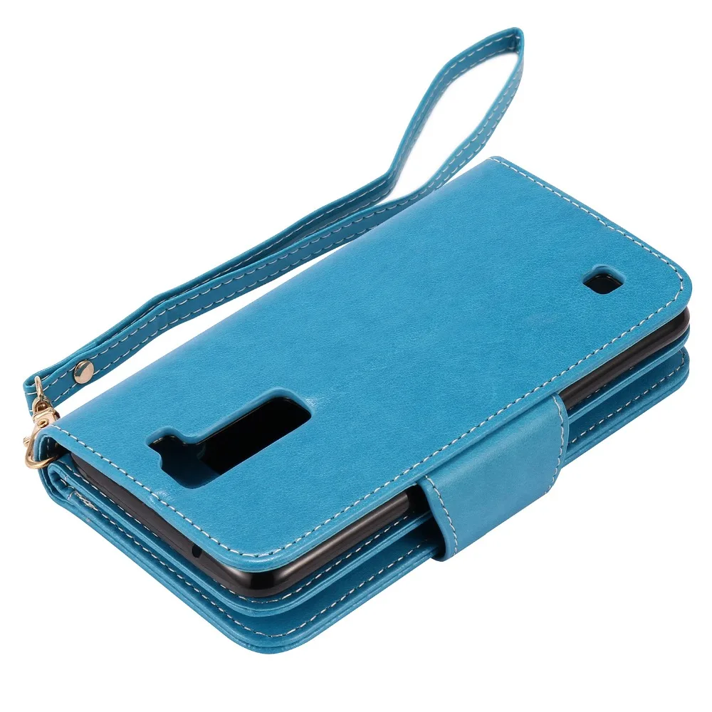 Новый Модный чехол-Бумажник для телефона с 9 картами девочек и кошек LG K7 X210 X210DS