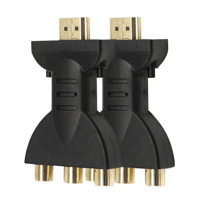 Позолоченный HDMI в 3 RGB RCA видео аудио адаптер AV компонентный преобразователь 720P 1080P цифровой сигнал для HDTV DVD аудио кабель