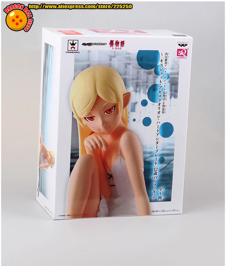 Фигурка Kizumonogatari из японского аниме оригинальная Коллекционная Banpresto SQ Kissshot