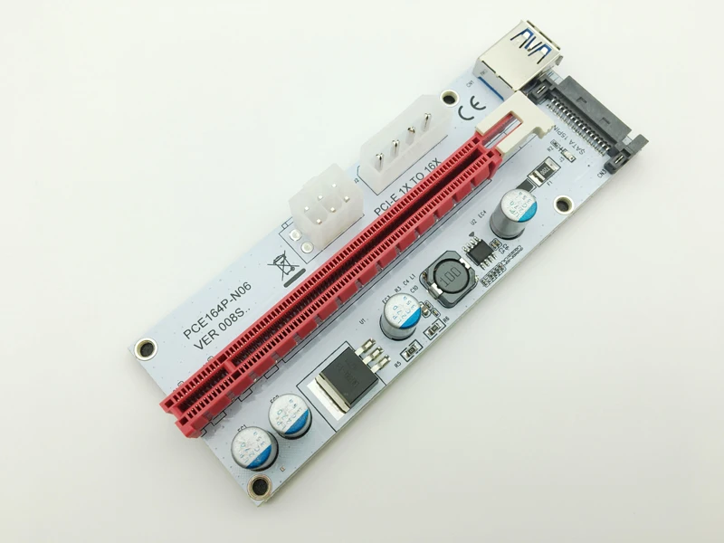 Адаптер для майнинга Bitcoin Miner Antminer кабель передачи данных BTC Mining White 008S NGFF M.2 PCIE PCI E 1X