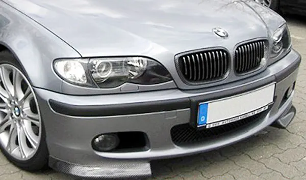 M TECH передний спойлер из натурального углеродного волокна для BMW E46 2D 4D 1 пара