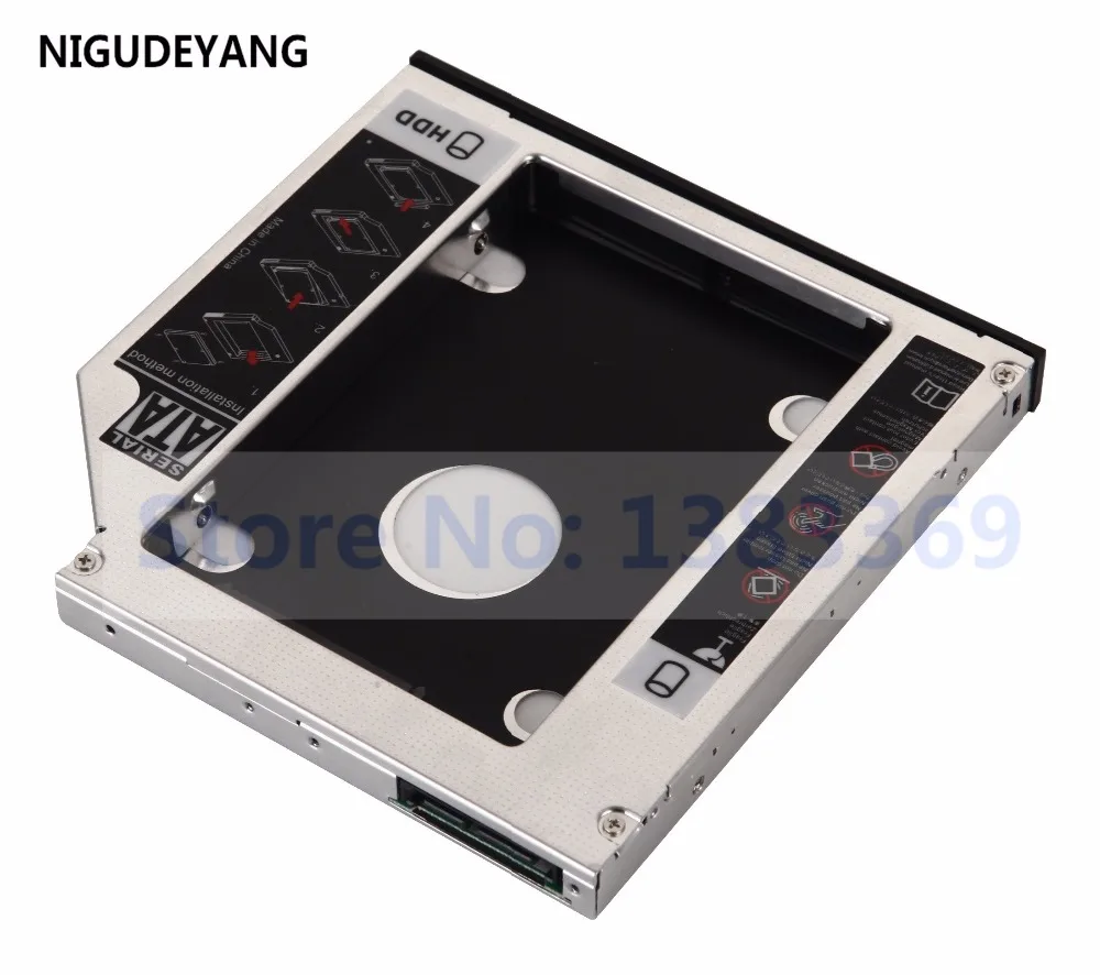 NIGUDEYANG 12 7 мм SATA к 2 й жесткий диск SSD HDD Caddy адаптер для Toshiba Satellite C655 C655D C660 C660D|12.7mm sata|ssd