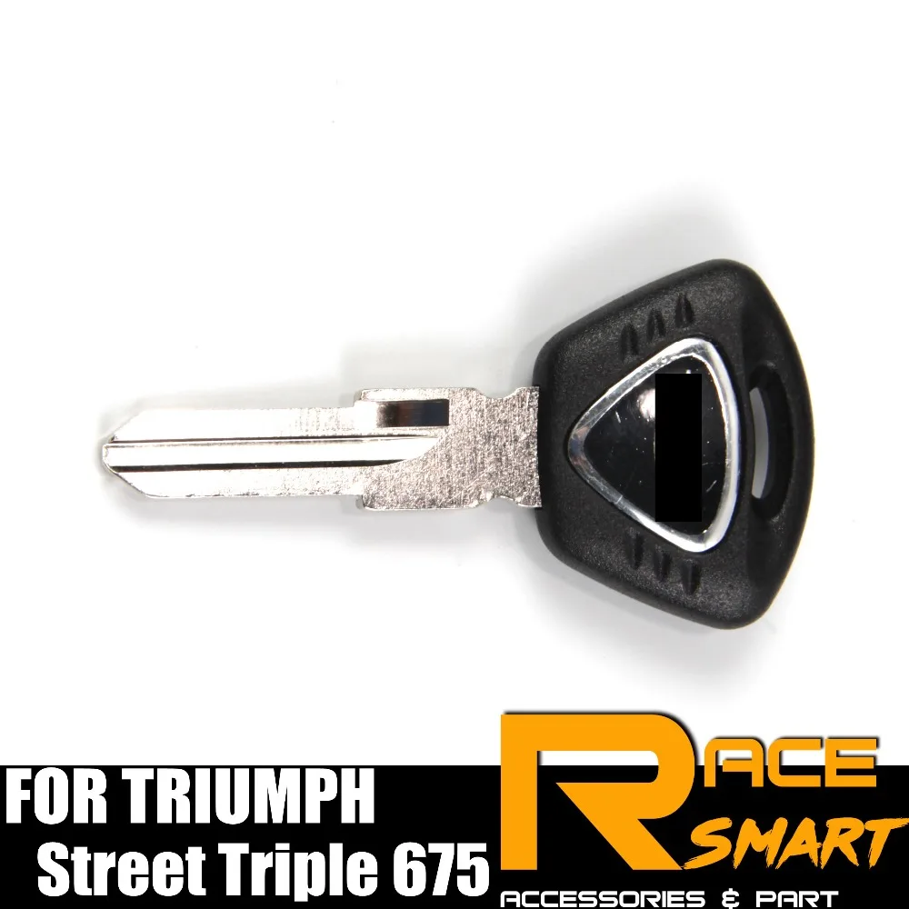 Ключ для мотоцикла Uncut Blank Key Tiger 1050 Speed Triple Daytona 675 Street кольца ключей с черным