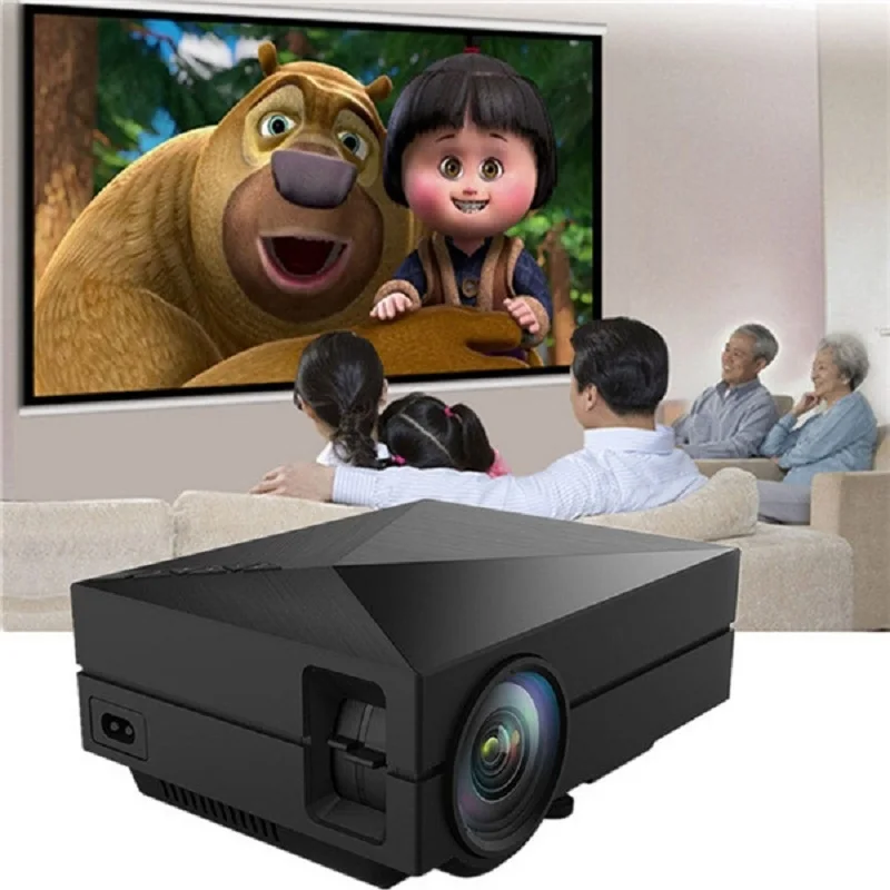 Светодиодный мини проектор Coolux 800 лм 480x1080 пикселей поддержка P HD для домашнего