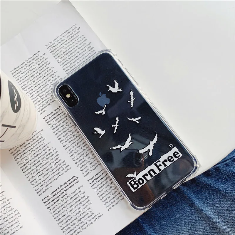 Роскошный ударопрочный чехол для телефона sea gull прозрачный силиконовый iPhone XR XS Max