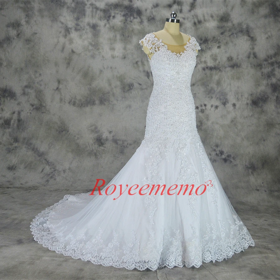 Свадебное платье Русалка с рукавами крылышками и бисером 2017|bridal gown|wedding gownswedding dress