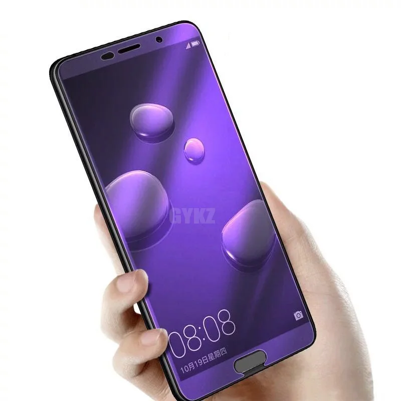 GYKZ Новинка 9H полноэкранное покрытие стекло для huawei mate 10 профессиональная защитная пленка анти Blu ray стекло для huawei mate 10 lite стеклянная пленка