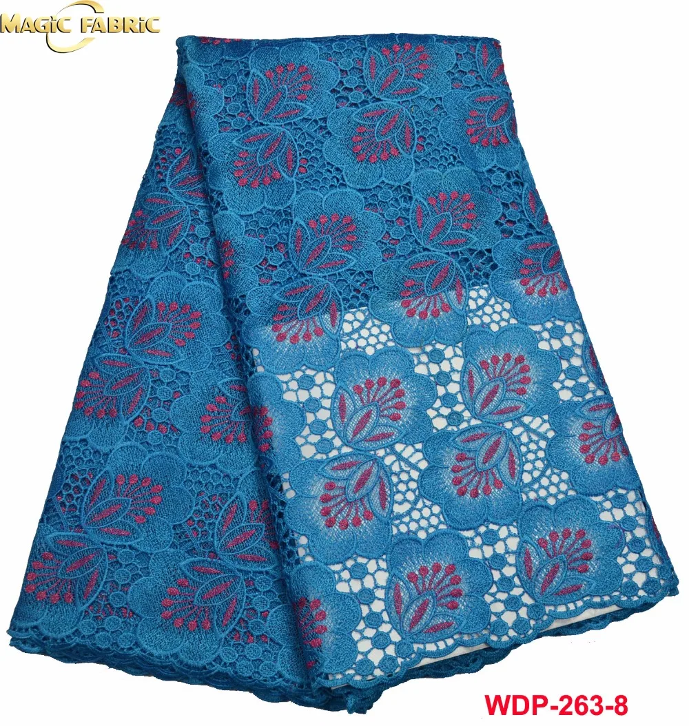 

Newest african water soluble chemical cord lace fabric,High quality Guipure lace fabric for party dress WDP-263