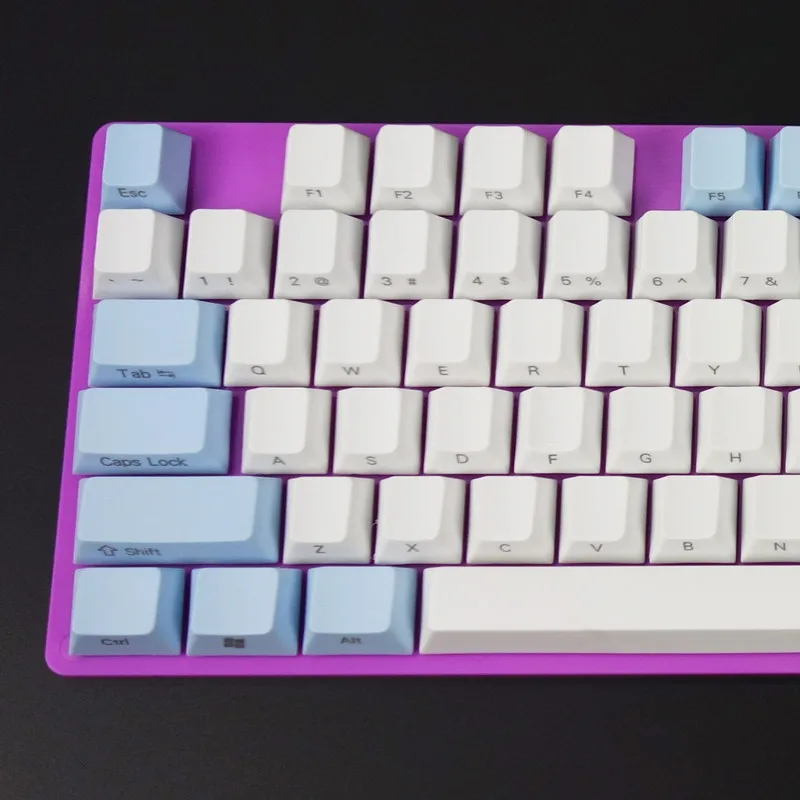 Передние/боковые напечатанные колпачки клавиш PBT 108 для Cherry MX с держателем
