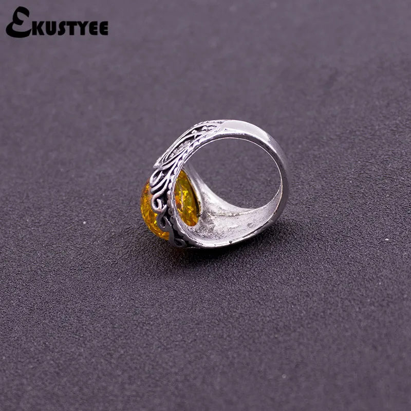 Винтажное кольцо с овальным камнем для женщин и мужчин винтажное ювелирное