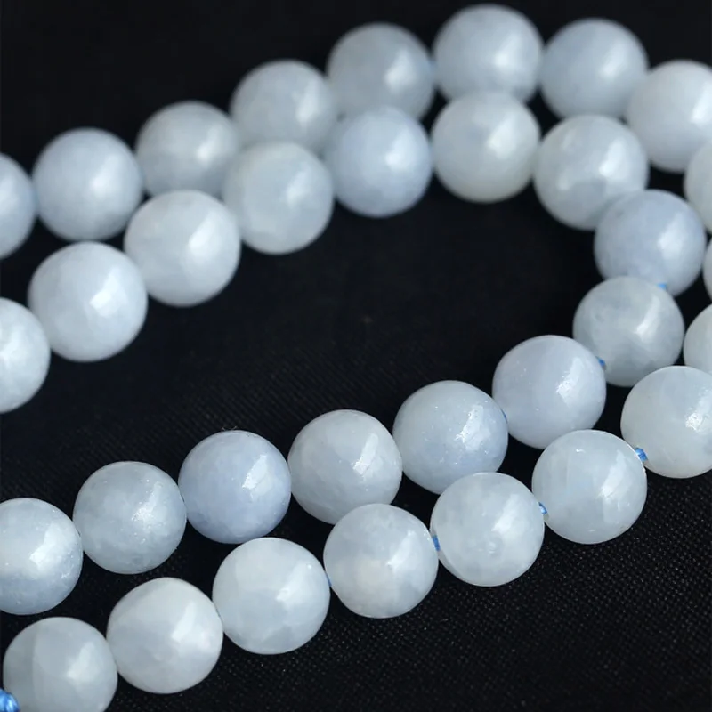 Круглые свободные шарики из натурального синего Селестина 4 12 мм подходят для