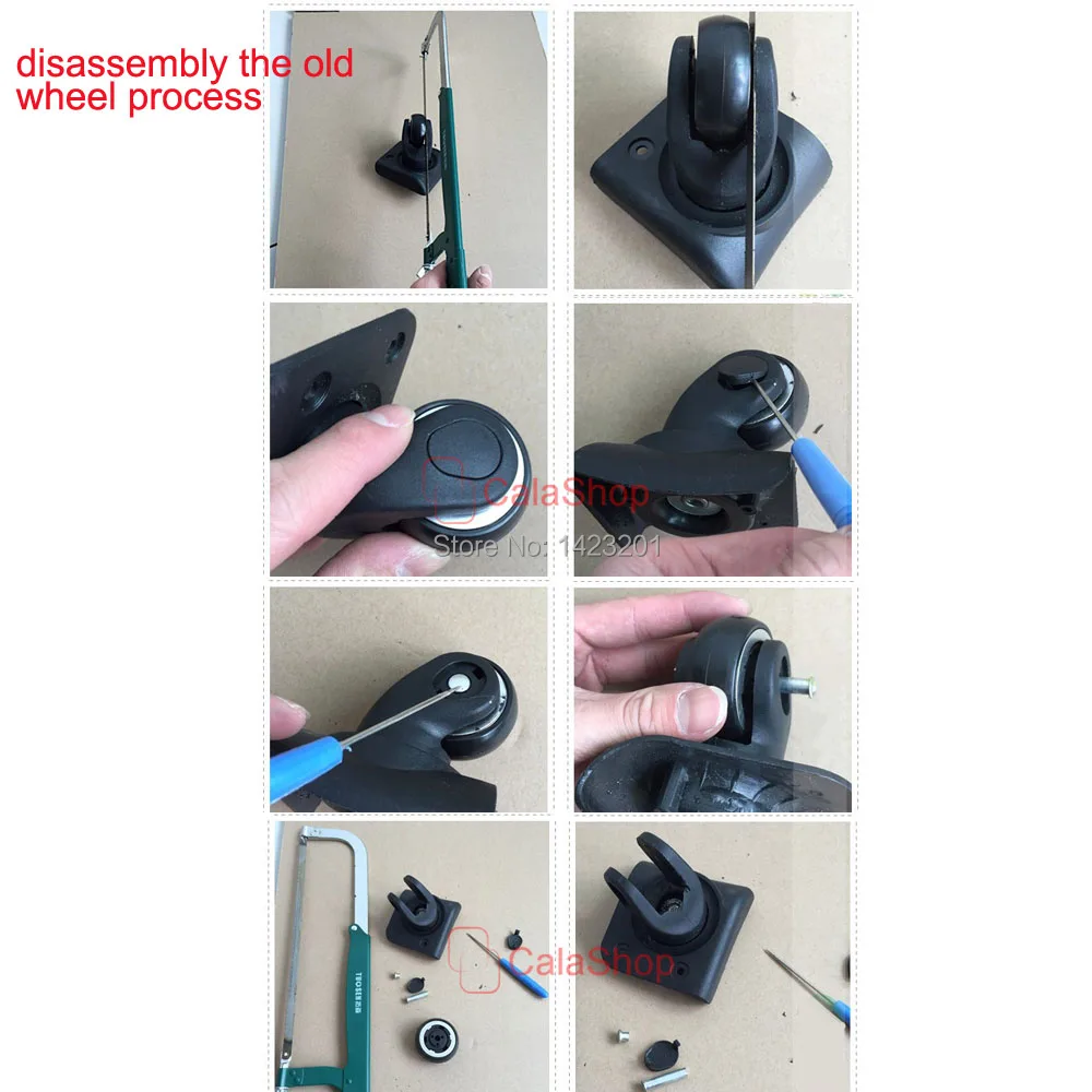 2 шт./лот 1 пара чемодан на колесиках для путешествий износостойкие колеса замена