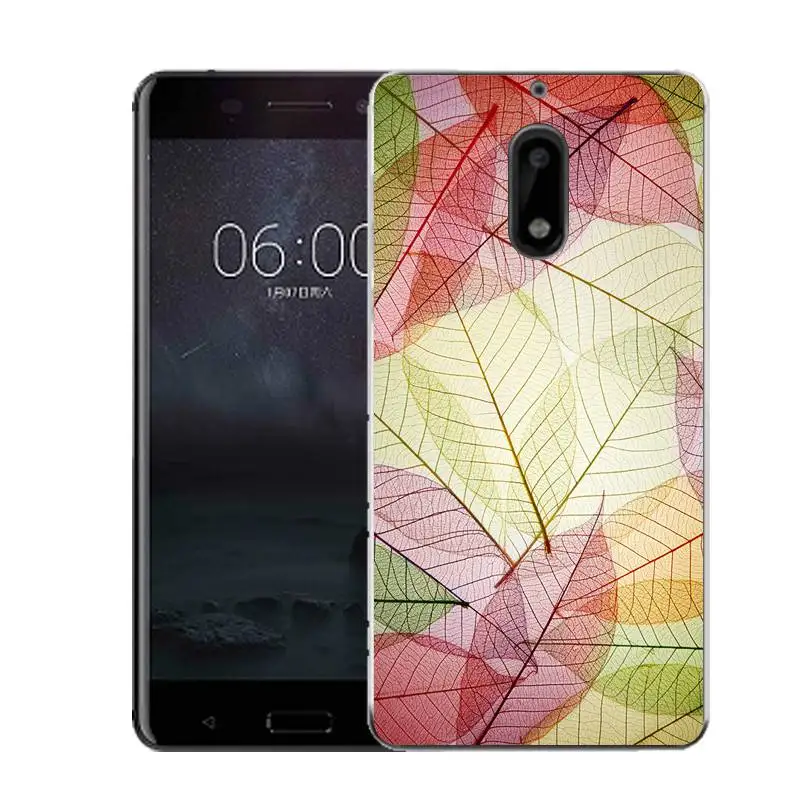 Qmswei силиконовый чехол для телефона nokia3 nokia5 nokia6 nokia8 N540 N535 Ясно лист Star Fish Живопись