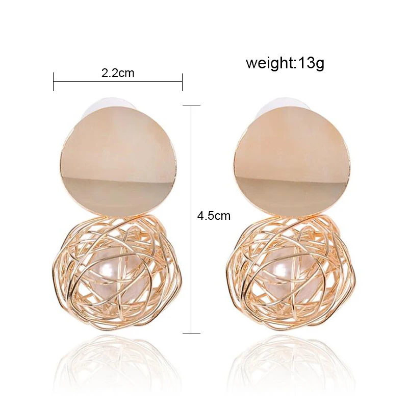 Простые геометрические серьги в стиле ретро модные креативные дизайнерские