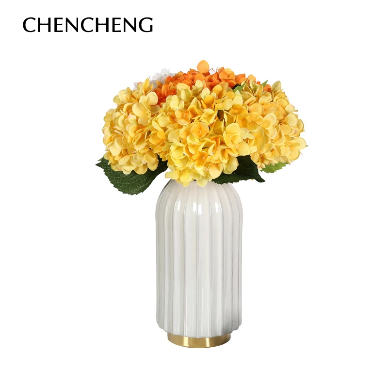 CHENCHENG 1 шт. шелковые искусственные цветы гортензии букет для свадьбы декоративные домашний