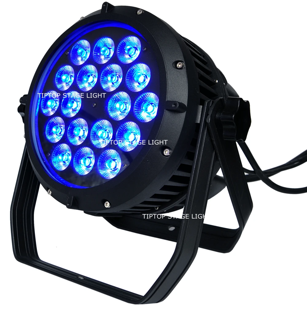 TIPTOP 18x18 Вт RGBWY UV 6IN1 Led Par Светильник водонепроницаемый чехол с двойным раздельным