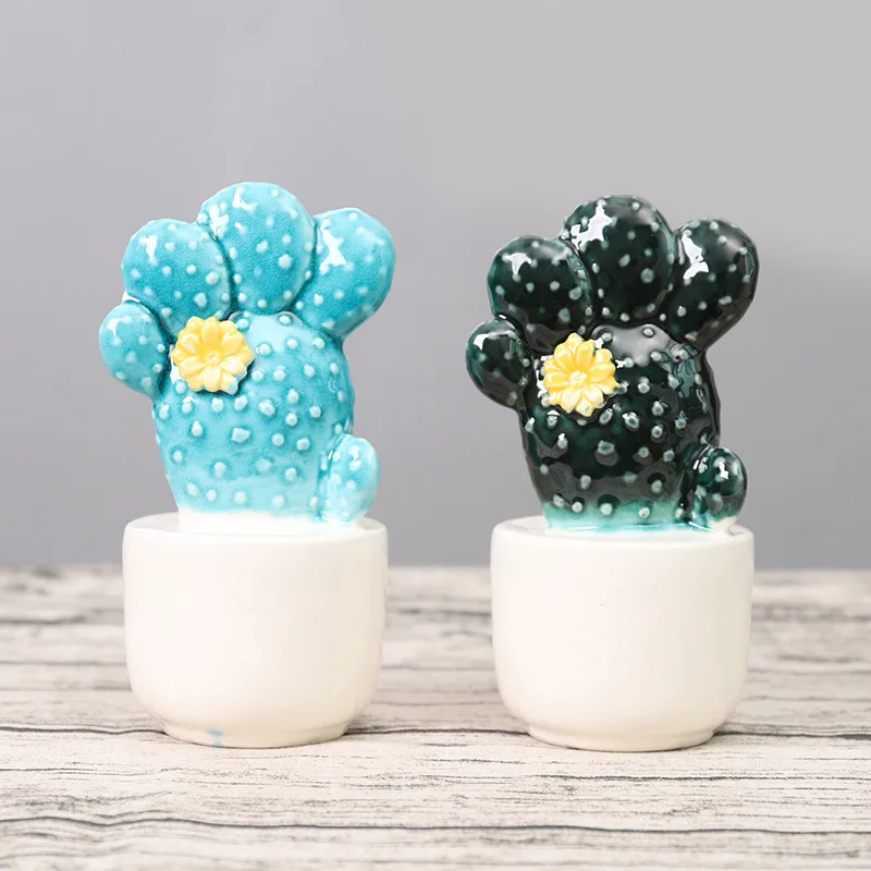 home decoration accessories ornaments decor modern kawaii ceramics cactus Nordic for living room office bedroom desk | Дом и сад