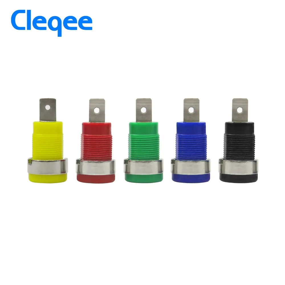 Cleqee P3007 2 шт./компл. 4 мм никелированная переплетная стойка разъем типа банан