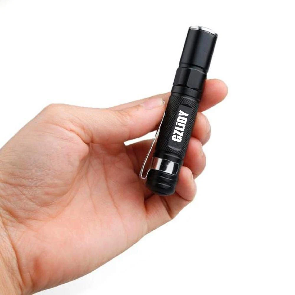 Portable Mini Flashlight CREE Q5 Lanterna Waterproof Torch AAA Battery Pocket LED Powerful Flash Light Penlight | Лампы и освещение