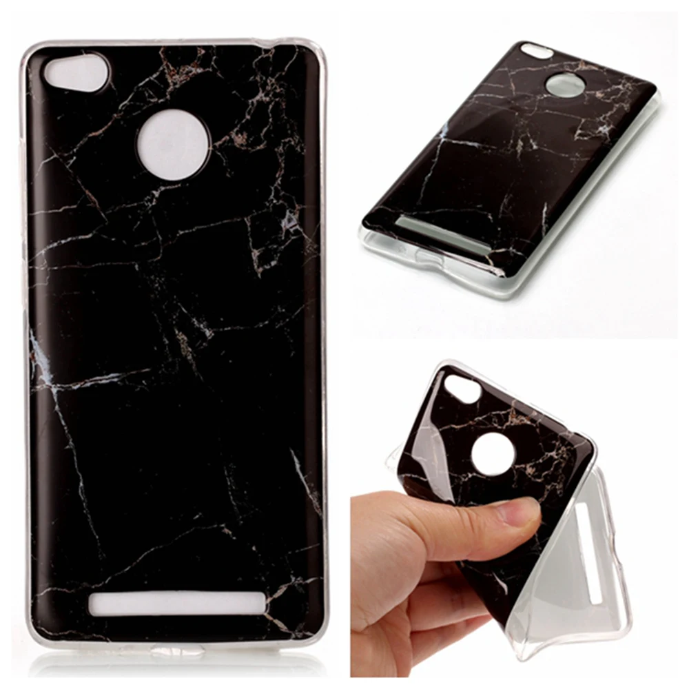 For xiaomi redmi 3S Prime 3 Pro S Cover Marble Patterns Soft Silicon TPU Phone Cases Back Bags 3s |
