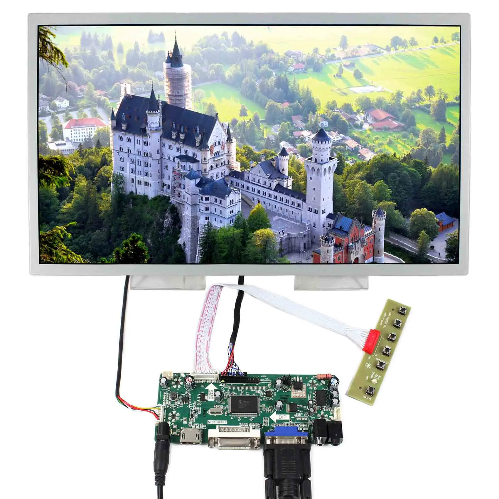 

15.6inch 1366x768 LQ156T3LW02 IPS LCD Screen work with HD MI+DVI+VGA LCD Controller Board