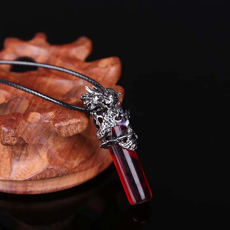 Подвеска PUN в виде духов и драконов винтажное античное ожерелье мужское без