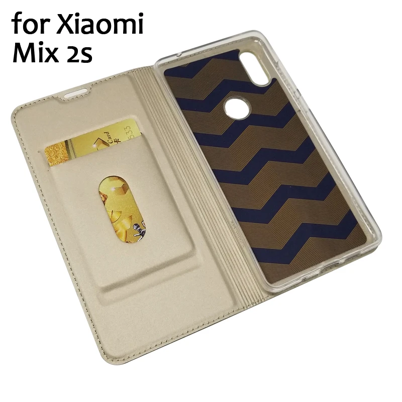 Чехол-книжка Pre mi um для Xiaomi mi Mix 2S 2 из натуральной кожи для Xiao mi x2S 6 ГБ 8 ГБ, защитный чехол-бумажник для карт