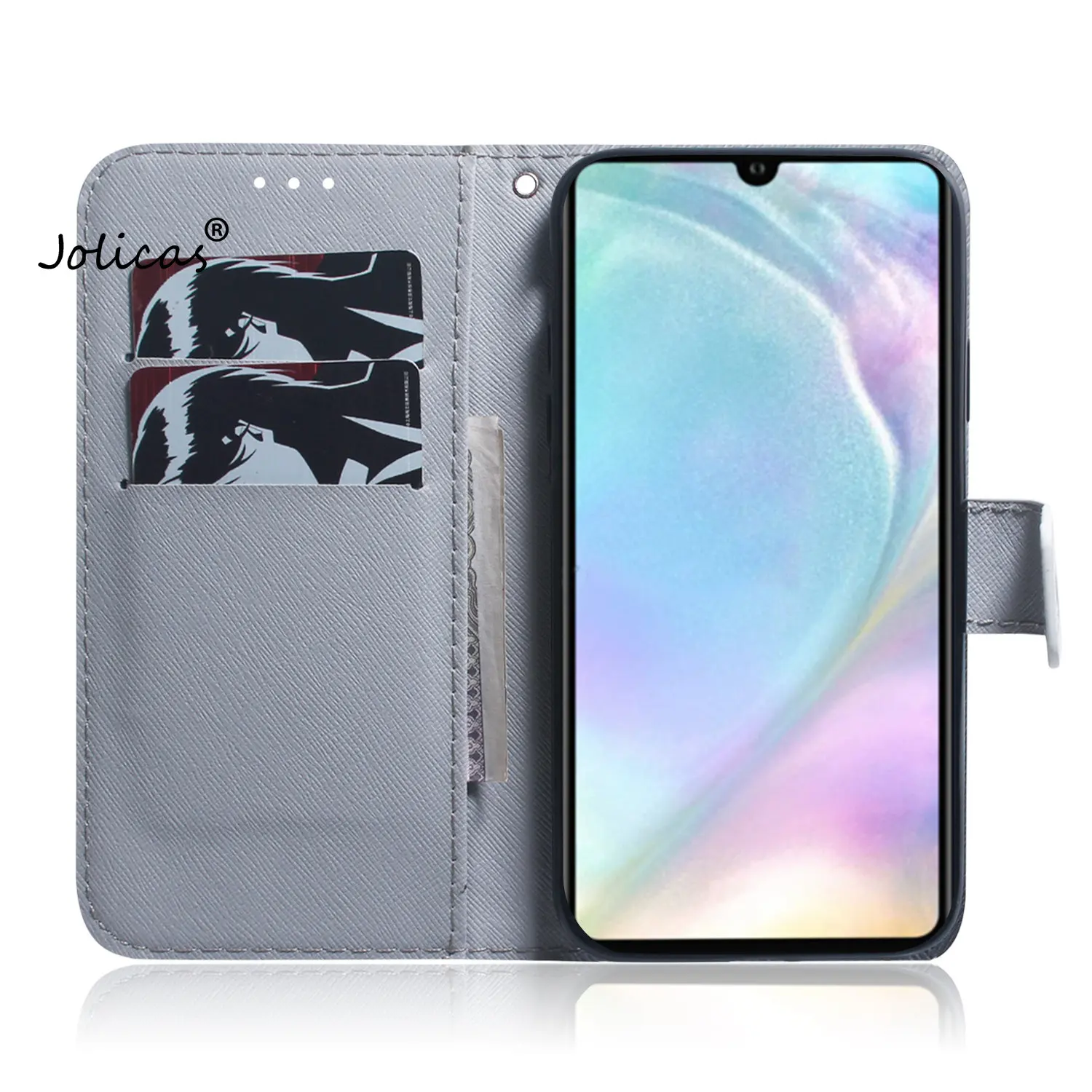 Чехлы для телефонов hoesje huawei P30 Cute Capinha Wallet чехол на магнитном замке телефона
