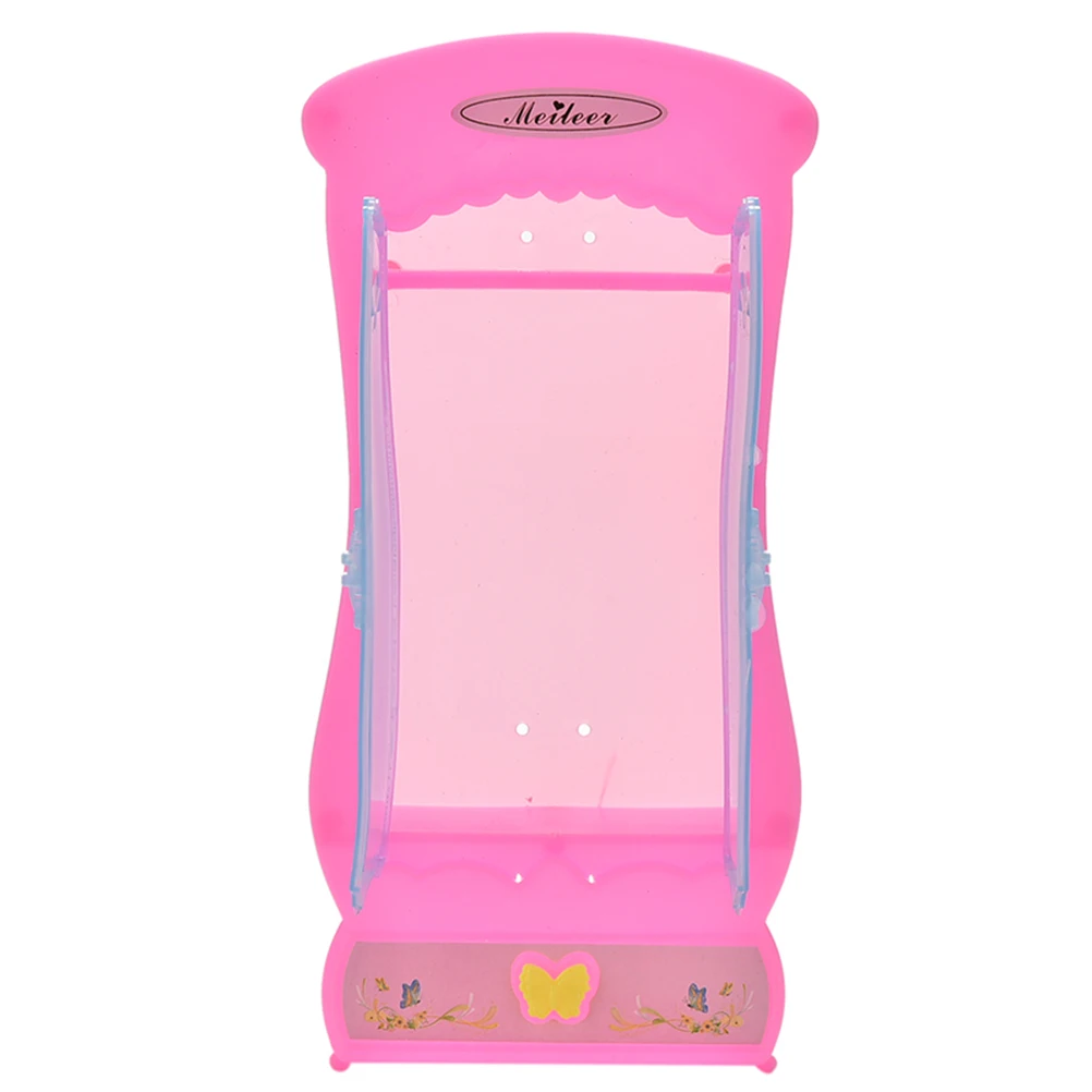 1 шт. розовый гардероб для девочек шкаф кукол мебель спальни кукол|for barbie|for barbie