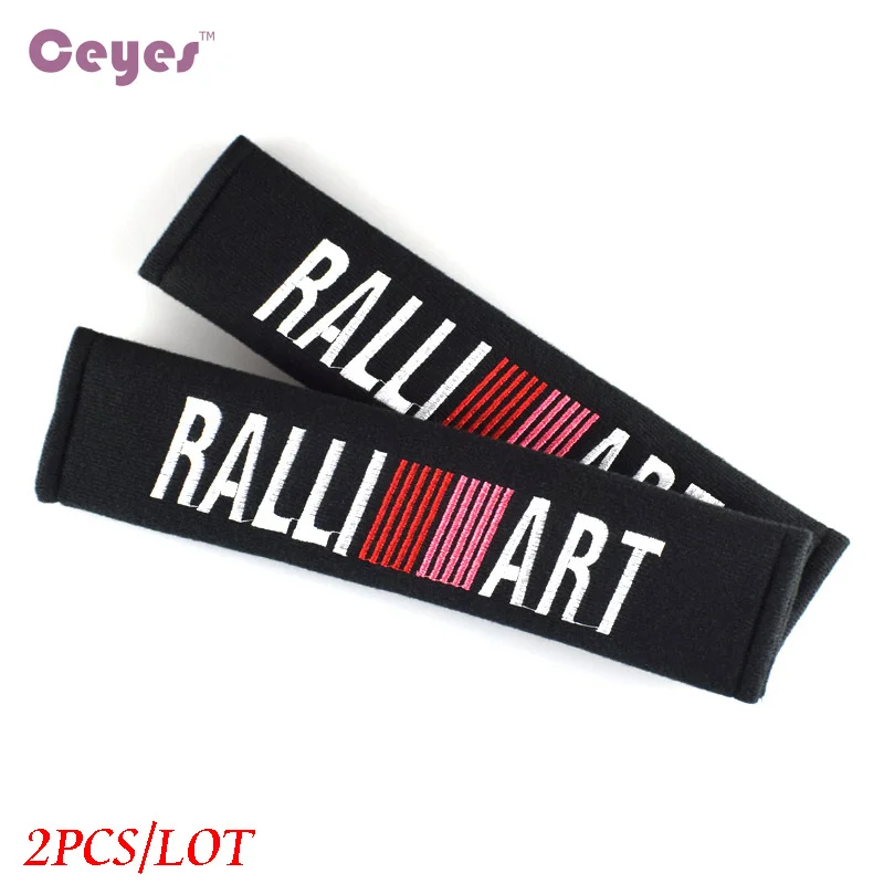 2 шт. хлопковые накладки на ремень безопасности для Mitsubishi Ralliart Ralli Art Lancer Pajero Outlander |