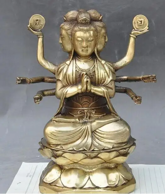 9 &quotТибетский буддизм Joss латунь 4 глава 8 Arms namgyalma Ushnishavijaya статуя Будды|statue|statues