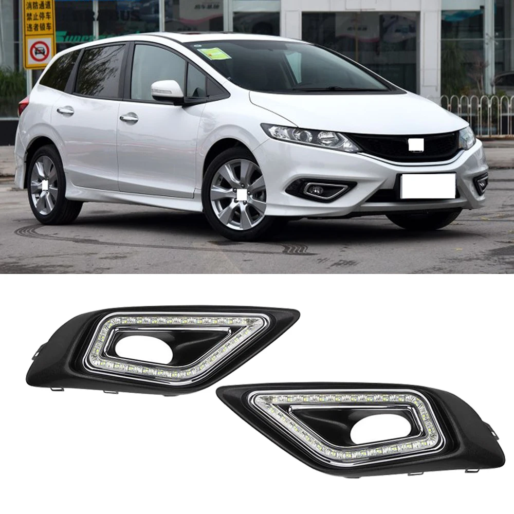 Capqx для Honda jade 2013 передний светодиодный дневной ходовой свет DRL свет дневная противотуманная фара дальнего света