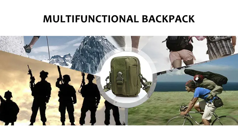 Facecozy, Мужская камуфляжная сумка для альпинизма, тактические карманы, водонепроницаемый пояс, поясные сумки, нейлоновая сумка для телефона, кошелек, спортивные походные сумки