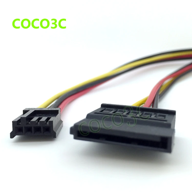 Кабель питания SATA 15-контактный (гнездо)/Mini 4Pin 30 см 10 шт. | Компьютеры и офис