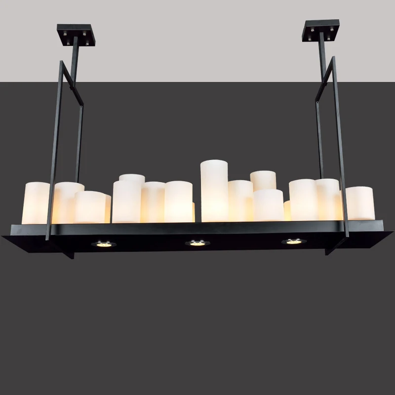 Ретро индустрия свеча подвесные светильники креативная гостиная ресторан