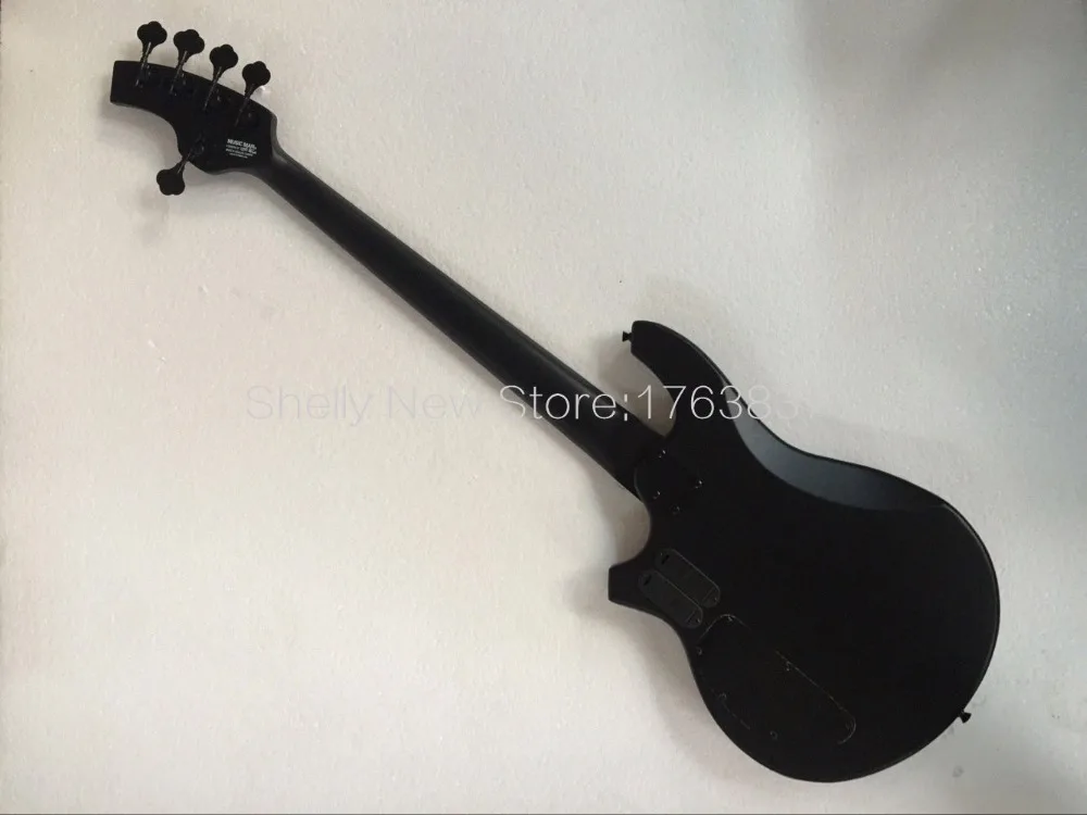 Шелли новый магазин настраиваемый матовый черный Musicman StingRay bass ebonboard 5 струн