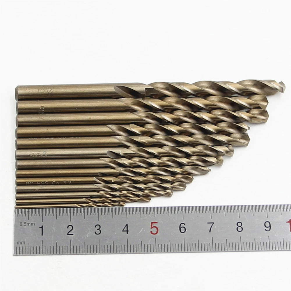 13/19/25 Pcs Cobalt HSS M35 Twist Drill Hole Stainless Steel Tool Set Whole Ground Metal Reamer Tools Iron Box High Quality | Инструменты