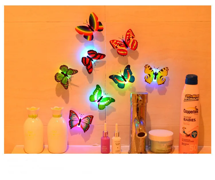 1 шт. мигающие лампы Novely Home Decoration искусственные настенные ночные светильники