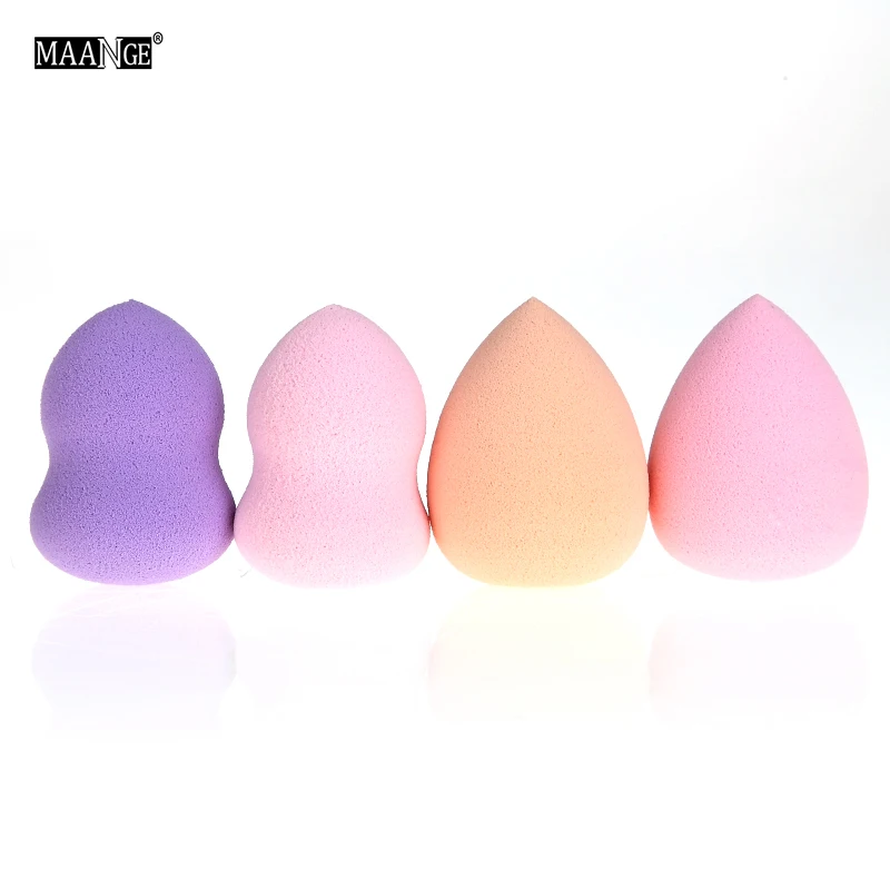 Мини губка для макияжа 4 шт. пудра основы крем растушевки лица носа косметический