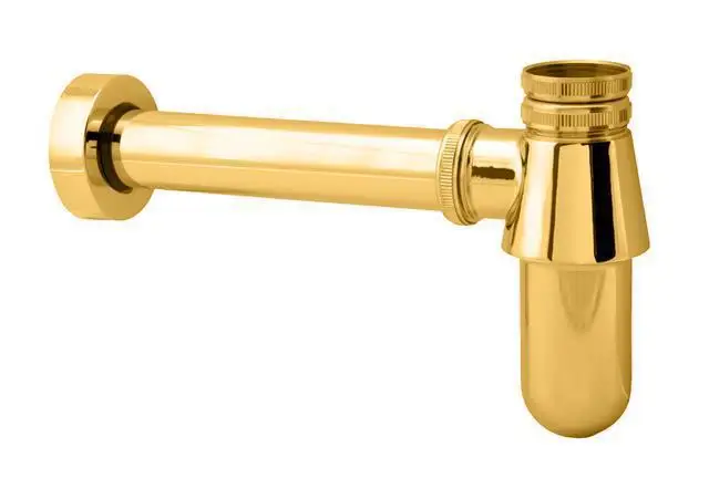 Золотистая латунная раковина для ванной комнаты кран бутылки ловушка отходов