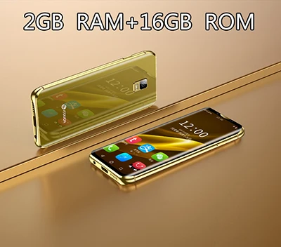 Gold 2G RAM 16G ROM Anica K-TOUCH I9 3g+ 32G самый маленький мини двойной 4G Ультра тонкий 3,5 экран лицо ID две sim-карты двойной режим ожидания Android 8,1 - Цвет: Gold 2G RAM 16G ROM