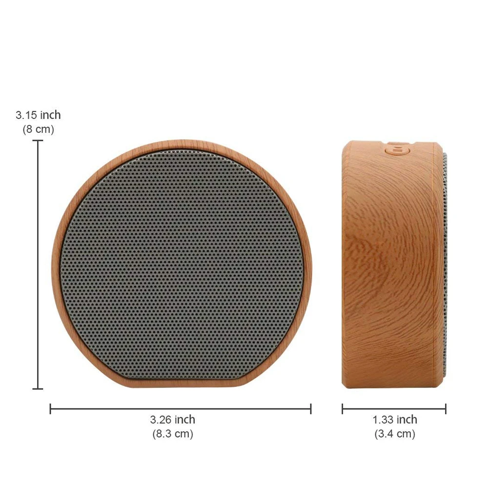 DOOLNNG древесины беспроводной Bluetooth динамик открытый мини сабвуфер Поддержка TF