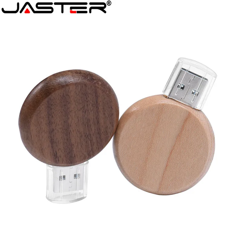 Деревянный Мини USB флеш накопитель 4 ГБ 8 16 32 64 2 0 круглый деревянный флешка|USB