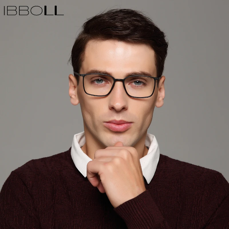 Ibboll оправа для мужских очков оптические очки мужчин 2018 Модные прозрачные линзы