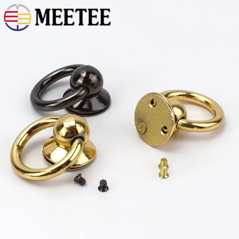 4 шт. круглая головка O кольцо шпильки сумка боковые пряжки с зажимом гвоздь