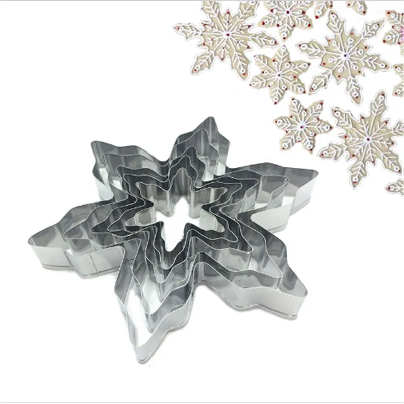 9 шт./лот новый Снежинка Форма Нержавеющая сталь печенья Украшения Торта Помады